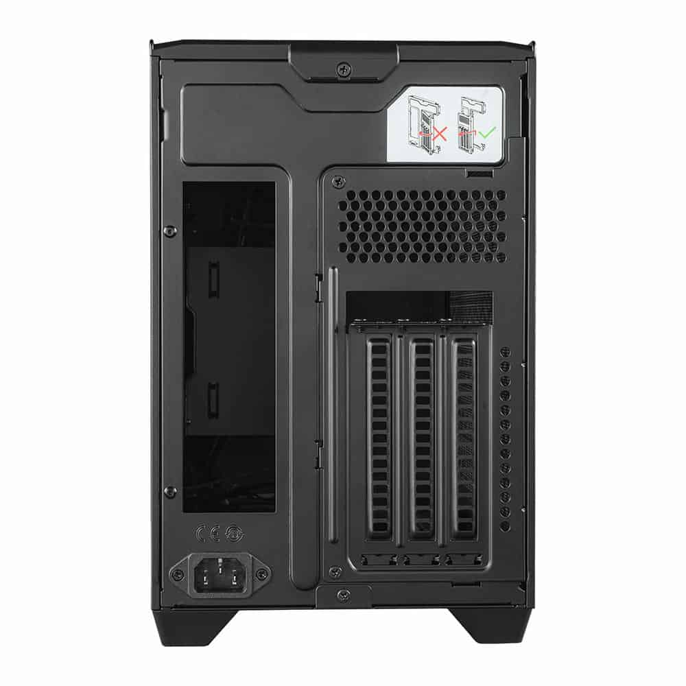 (image for) Cooler Master MasterBox NR200P V2 Mini-ITX Tempered Glass PC Gaming Case Black